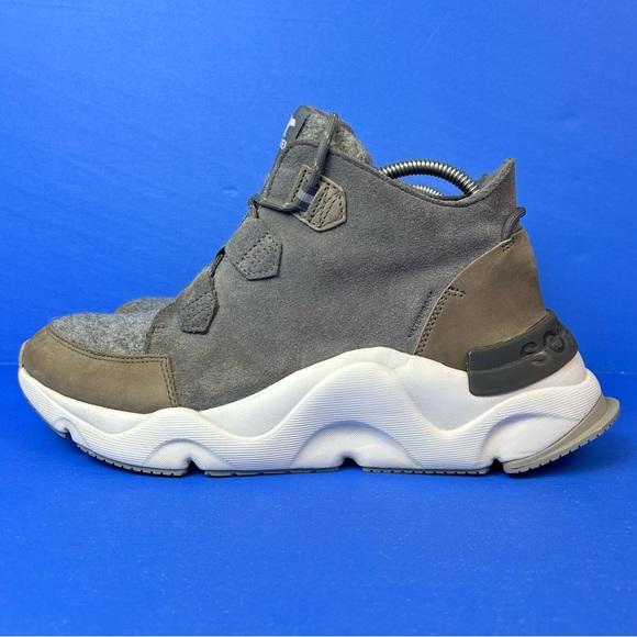 SOREL Kinetic Waterproof Caribou Winter Snow Boot Sneaker Gray Women's Size 10.5 - Picture 2 of 12